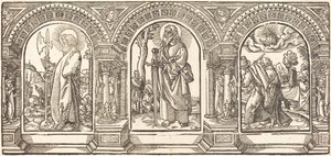 Christ and His Disciples V by German 16th Century after Martin Schongauer