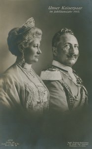 Kaiser Wilhelm II and Empress Augusta Victoria of Germany in Their Silver Jubilee Year