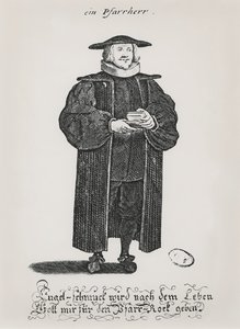 A Protestant pastor at the end of the 17th century
