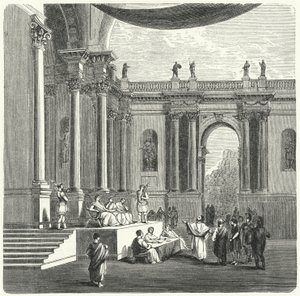 A Roman court of justice by German School