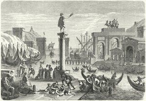 A Roman Seaport (engraving)