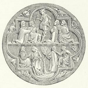 A depiction of Courtly Love in the Provence region of France by German School