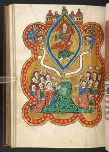 Add. 60629, f.103v The Ascension by German School