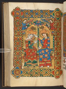 Coronation of the Virgin, with censing angels by German School