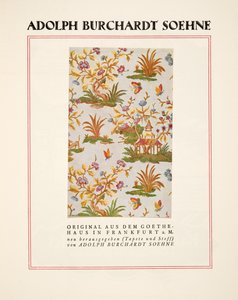 Advertisement for Adolph Burchardt Sons, from Styl, published 1922