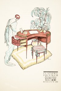 Advertisement for Flatow & Priemer, Antiques, from Styl, pub. 1922
