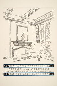 Advertisement for Jordan und Hartmann, from Styl, pub.1922