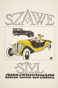 Advertisement for Szawe (Szabo & Wechselmann), from Styl, pub.1922 by German School