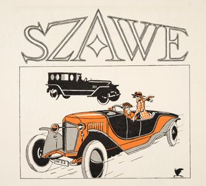 Advertisement for Szawe, from Styl, published 1922