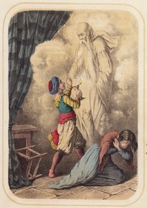 Aladdin, a scene from One Thousand and One Nights by German School