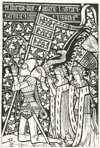 Albert III, Duke of Austria, with His Two Wives, Elisabeth of Bohemia and Beatrice of Nuremberg