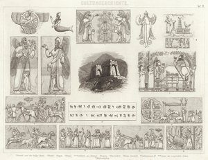 Ancient Assyria (Illustration for Bilder-Atlas) by German School