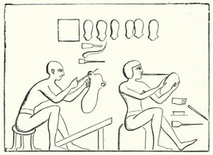 Ancient Egyptian shoemakers by German School