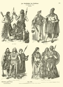 Ancient Germanic Costumes by German School