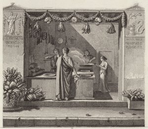 Ancient Roman Shop. Illustration for Bilder-Atlas
