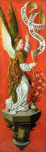 Angel Holding a Banner by German School