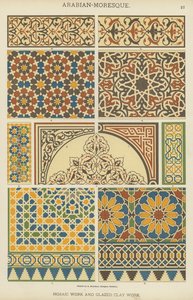 Arabian-Moresque, Mosaic Work and Glazed Clay Work