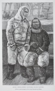 Arctic Highlanders - Saunders Island Natives, London 1886 by German School