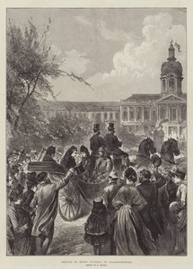 Arrival of Queen Victoria at Charlottenburg by German School