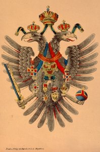 Austro-Hungarian Imperial Coat of Arms, Published by Robraki & Co., Magdeburg, c.1865