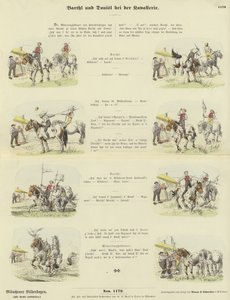 Barthl and Donisl in the Cavalry by German School