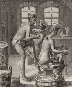 Bathhouse proprietor by German School