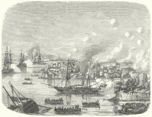 Bombardment of Canton by the British, Second Opium War by German School