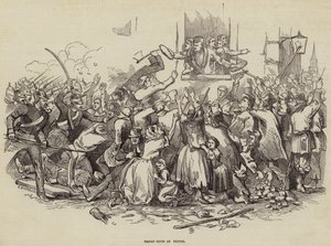 Bread Riots at Stettin, Germany 24th April 1847 by German School