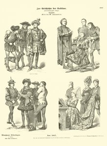 Burgundian Costumes, Mid 15th Century