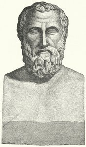 Bust of the Ancient Greek poet Archilochus