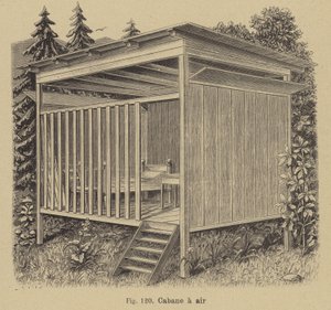 Cabin open to the air