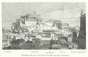 Capitoline Hill, ancient Rome by German School