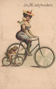 Card celebrating the turn of 1900