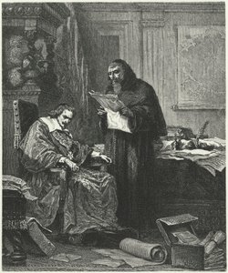 Cardinal Richelieu and his confidant and agent Pere Joseph by German School