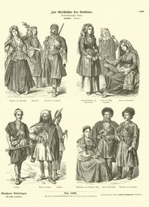 Caucasian Costumes, 19th Century by German School