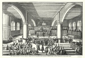 Ceremony awarding a doctorate at the University of Altdorf, Bavaria by German School