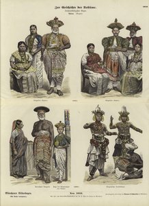 Ceylonese Costumes, 1880 by German School
