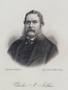Chester A Arthur, American politician and 21st President of the United States by German School
