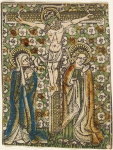 Christ on the Cross with Mary and Saint John, c.1460 by German School