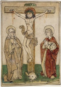 Christ on the Cross with Mary and Saint John, c.1470-80 by German School