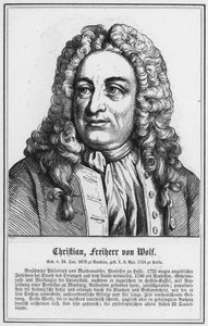 Christian, Baron von Wolf (engraving) by German School