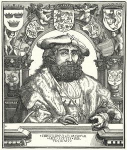 Christian II, King of Denmark, Norway and Sweden (engraving) by German School