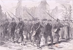 Convoy of prisoners by German School
