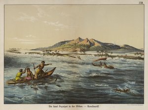 Coral reef off Puynipet island (Pohnpei), Caroline Islands by German School