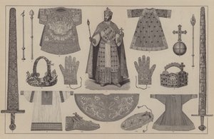 Coronation costume and regalia of the Holy Roman Emperor by German School