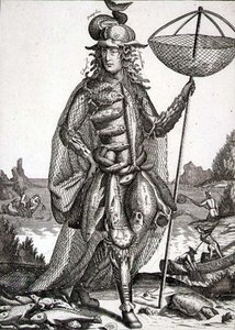 Costume for a Fisherman, Published by Gerard Valck by German School