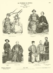 Costume of Chinese People of the East Indies, 1880 by German School
