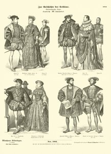 Costume of French Royalty and Nobility, 16th Century