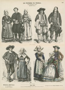Costumes of Brittany, Late 19th Century by German School