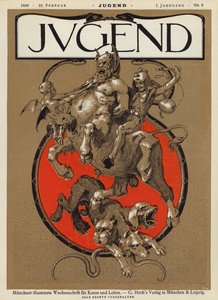 Cover Illustration for Jugend Magazine, 1896 by German School